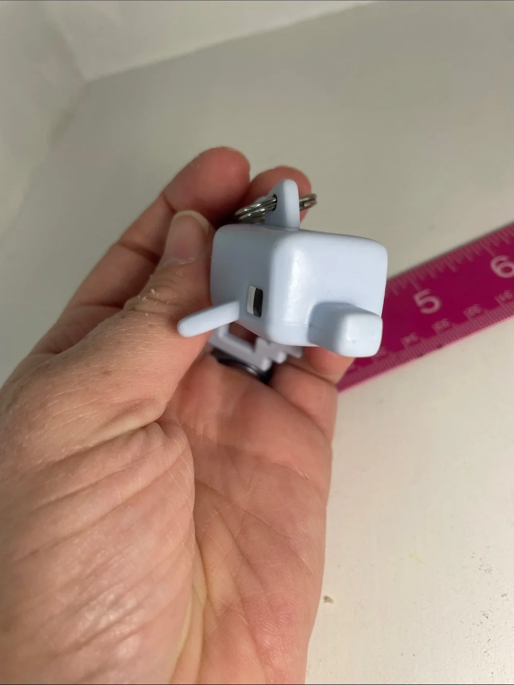 Minecraft Dolphin Bag Clip Keychain Accessory